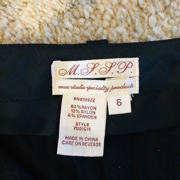 Black MSSP Pencil Skirt - Picture 2 of 5